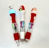 Ручка "С Новым Годом!" 4 цв. 12,5 см. (Светящаяся)