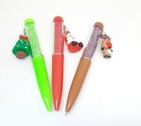 Ручка "С Новым Годом!" Ру-07 ( с камушками,с подвеской)