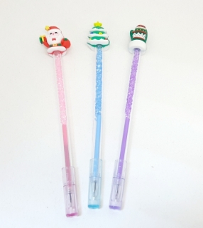 Ручка "С новым годом" Ру-16 ( с камушками с фигуркой)