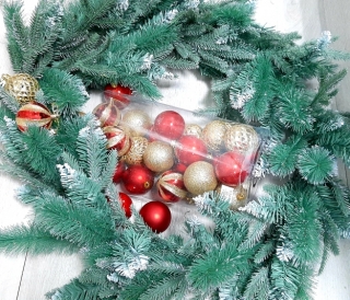 Шары 6 см. 5 видов в колбе 30 шт.F-26