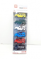 Набор моделек в коробке 6 шт. 123-7К (джипы)