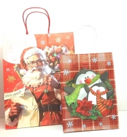 Пакет подарочный новогодний, крафт 18*26