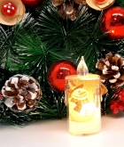 Свеча светящаяся 8 см. W47-7 (c рисунком)