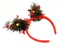 Ободок красный NT92-18 ( 2 елочки)