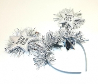 Ободок с мишурой NT92-14 (2 звезды "Happy New Year")