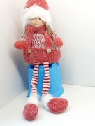 Девочка в красной одежде 36 см А1-40АВ ( с длин. ножками)