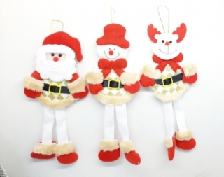 Нов. игр. Дед мороз/снеговик/олень 26 см.F026/7 (тканевый)
