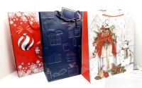 Пакет подарочный новогодний 26*32 (плотный)