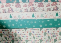 Бумага для упаковки,новогодняя 50*70 5 шт.SDD-23 (крафт)