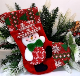 Сапог для подарков с аппликацией 25 см. АА-15