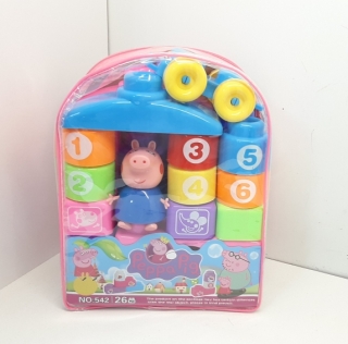 Конструктор в рюкзаке 542 (26 деталей, Свинка Пепе)