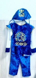 Костюм новогодний "Кара жорга" р-р 28-34 (синий)