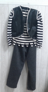 Костюм новогодний "Пират" рр 32-42 (тельняшка с пайетками)