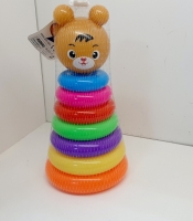 Пирамида "Медвежонок" 6622-289, 7 колец, высота 25 см.