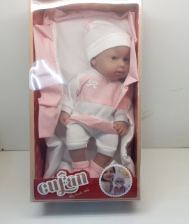 Кук. Пупс "Gufan" в коробке 37 см. 00799А ( с ковриком)