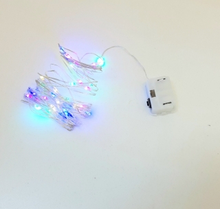 Нов. гирлянда электр. метал. на батарейках 3 м. Y-77-3