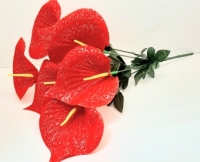 Стат. цв. Каллы красные 53 см.DG-30 (6 голов)