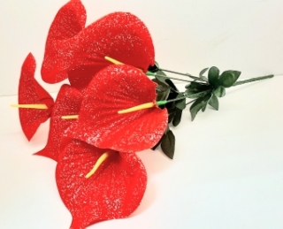 Стат. цв. Каллы красные 53 см.DG-30 (6 голов)