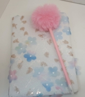 Блокнот с ручкой 145*215 мм. LY25-03 (с пайетками)