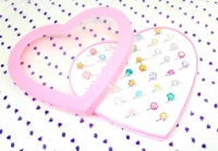 Кольца детские 36 шт. (с цветными стразами)