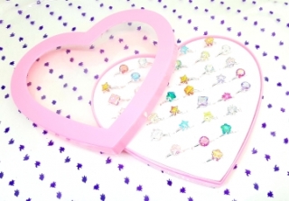 Кольца детские 36 шт. (с цветными стразами)