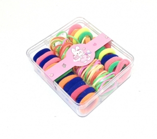 Резинки для волос в футляре (7,5*6,5)