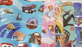 Бумага для упаковки 50*70 5 шт. (детская)