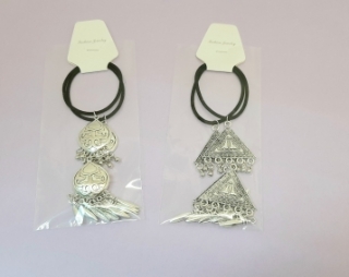 Шашбау в упаковке 2 шт, на резинке (с подвесками)