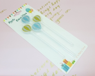 Свечи для торта 4 шт., воздушные шары