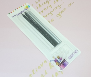 Свечи для торта 6 шт(9/10), длинные, тонкие 3 цвета