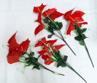 Стат. цв. Каллы красные 50 см.Z-092 (5 голов)