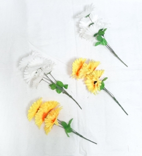 Стат. цв. Ромашки/ Подсолнухи 35 см. Z-030 ( 5 голов)