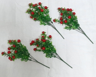 Стат. цв. Брусника 33см. Z-137 ( 5 веточек)