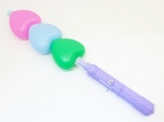 Палочка светящаяся "3 сердечка" 5394