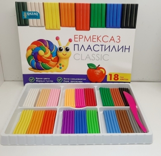 Пластилин "Qazaq Бренд" 18 цв. 1593