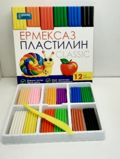 Пластилин "Qazaq Бренд" 12 цв. 1579