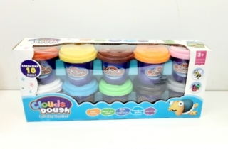 Пластилин "Clouds Dough" в коробке 10 цветов  9204
