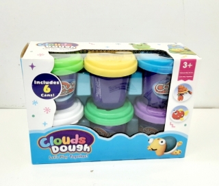 Пластилин "Clouds Dough" в коробке 6 цветов  9202