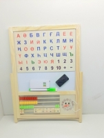 Доска- мольберт деревянная 26*36 см.607-21 ( на каз. яз.)