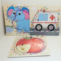 Развивающая игра "Шнуровка. Алфавит" 22*22 см.626-23 ( дер)