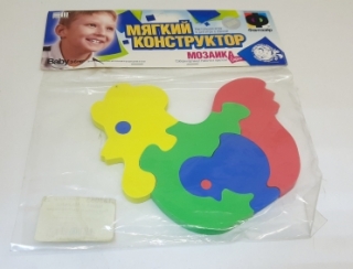 Конструктор мягкий "Петушок с цыпленком" 123063