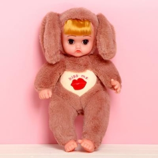 Мягкая Кукла с ушками, музыкальная 40 см.