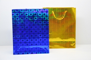 Пакет подарочный с голограммой 27*38