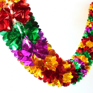 Гирлянда из фольги круглая (диаметр 15 см) J-62