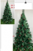 Сосна искусственная с ягодками 1,5 м (2 части) JM-14