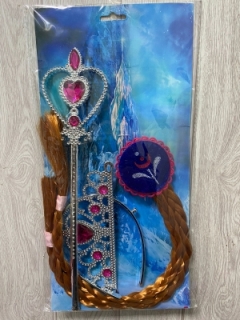 Набор "Холодное сердце" 1452-2 (палочка+корона+коса)