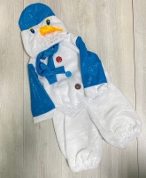 Костюм новогодний "Снеговик" рр 30-36 (с цветными пуговицами)