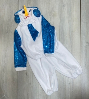 Костюм новогодний "Снеговик" рр 28-34 (с наушниками)
