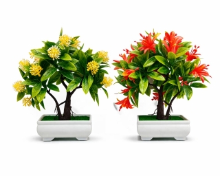 Бонсай с цветами в горшке 22 см. Z-124