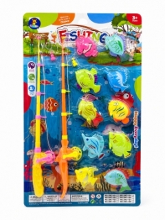Набор рыбалки на картоне 3067-108 (10 рыбок)
